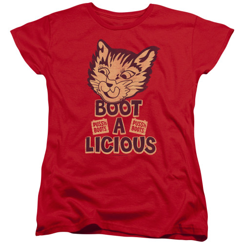 Image for Puss 'n Boots Woman's T-Shirt - Boot A Licious