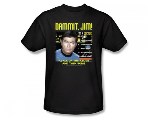 Image Closeup for Star Trek T-Shirt - Dammit Jim!