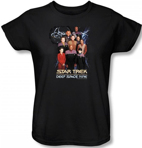 Star Trek Deep Space Nine Womans T-Shirt - DS9 Crew