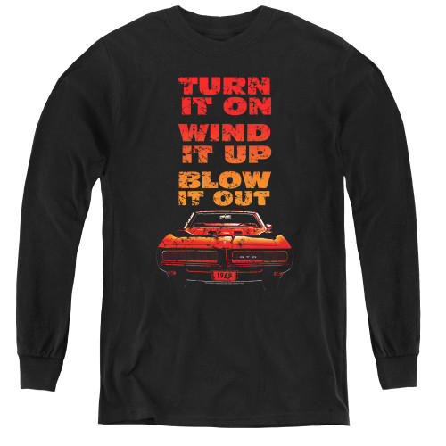 Image for Pontiac Youth Long Sleeve T-Shirt - Blow It Out GTO