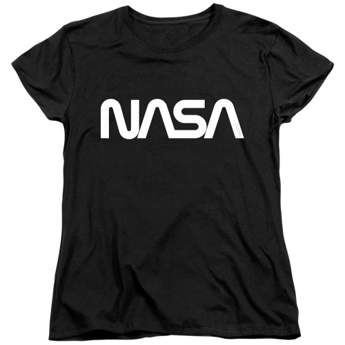 Image for NASA Womans T-Shirt - Worm Logo