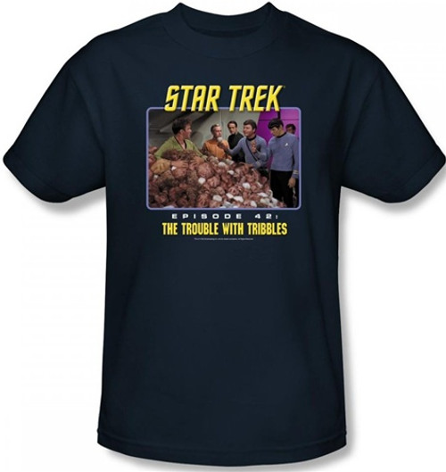 Image Closeup for Star Trek Episode T-Shirt - Episode 42 The Trouble With Tribbles