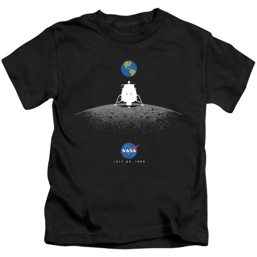 Image for NASA Kids T-Shirt - Moon Landing Simple