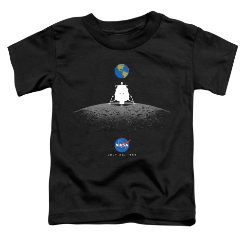 Image for NASA Toddler T-Shirt - Moon Landing Simple