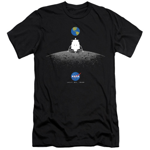 Image for NASA Premium Canvas Premium Shirt - Moon Landing Simple