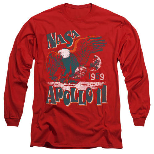 Image for NASA Long Sleeve Shirt - Apollo 11 on Red