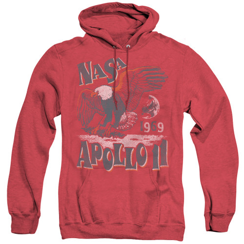Image for NASA Heather Hoodie - Apollo 11 on Red