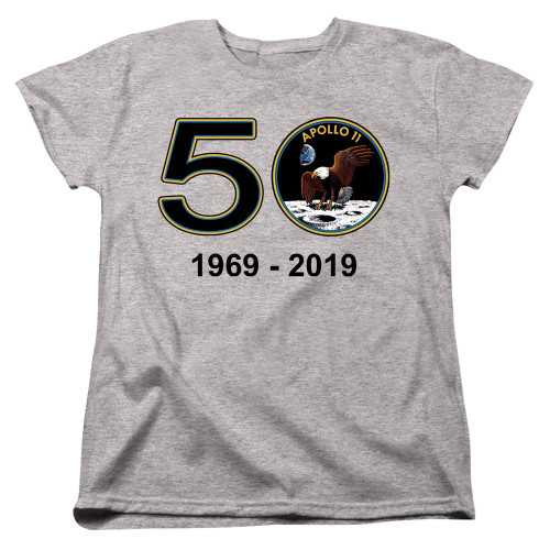 Image for NASA Womans T-Shirt - Apollo 11 50th