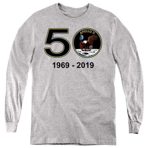Image for NASA Youth Long Sleeve T-Shirt - Apollo 11 50th