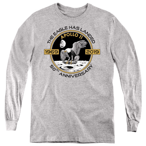 Image for NASA Youth Long Sleeve T-Shirt - Apollo Circle 50th