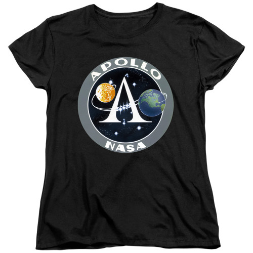 Image for NASA Womans T-Shirt - Apollo Mission Patch