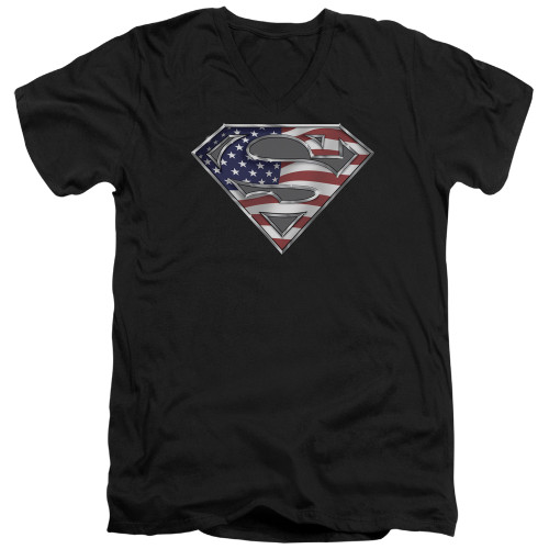 Image for Superman V-Neck T-Shirt All American Shield