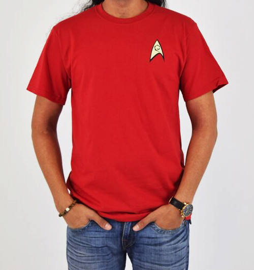 Image Closeup for Star Trek Uniform T-Shirt - Engineering