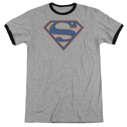 Image for Superman Ringer - Blue & Orange Shield
