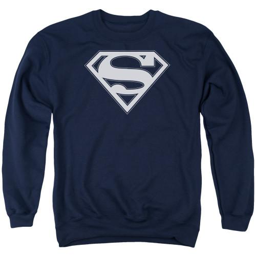 Image for Superman Crewneck - Navy & White Shield Logo