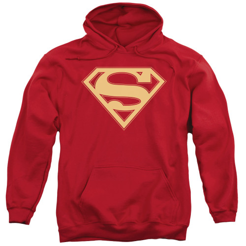 Image for Superman Hoodie - Red & Gold Shield Logo
