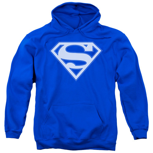 Image for Superman Hoodie - Blue & White Shield Logo