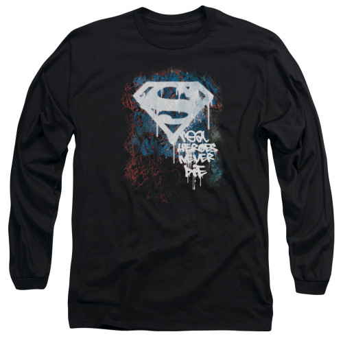 Image for Superman Long Sleeve T-Shirt - Real Heroes Never Die