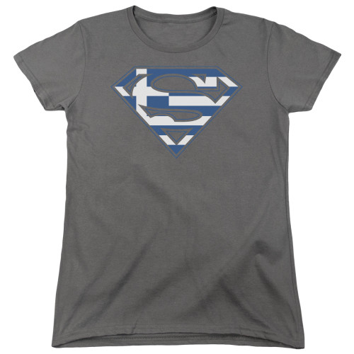 Image for Superman Woman's T-Shirt - Greek Shield