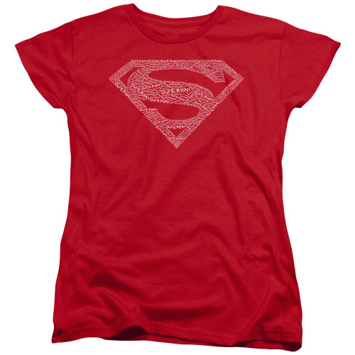 Image for Superman Woman's T-Shirt - Type Shield