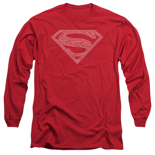 Image for Superman Long Sleeve T-Shirt - Type Shield