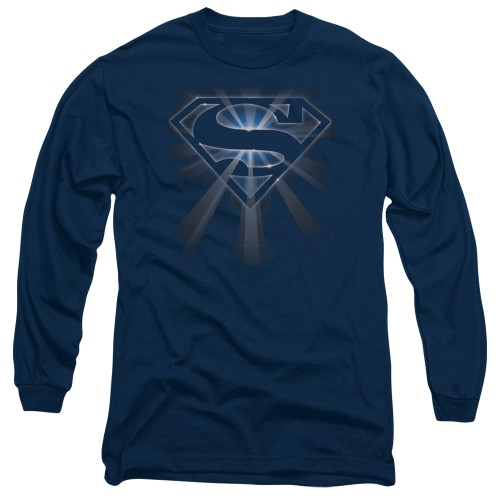 Image for Superman Long Sleeve T-Shirt - Glowing Shield