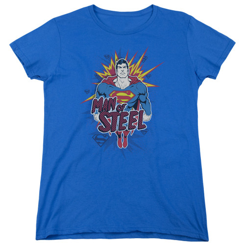 Image for Superman Woman's T-Shirt - Steel Pop