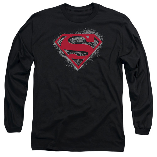 Image for Superman Long Sleeve T-Shirt - Hardcore Noir Shield