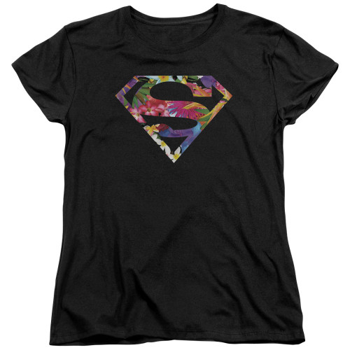 Image for Superman Woman's T-Shirt - Hawaiian Shield