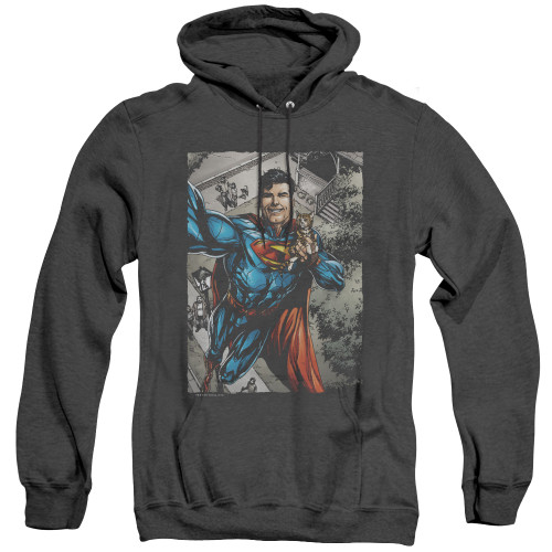 Image for Superman Heather Hoodie - Super Selfie