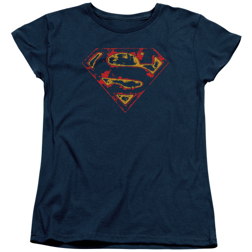 Image for Superman Woman's T-Shirt - Super Distressed