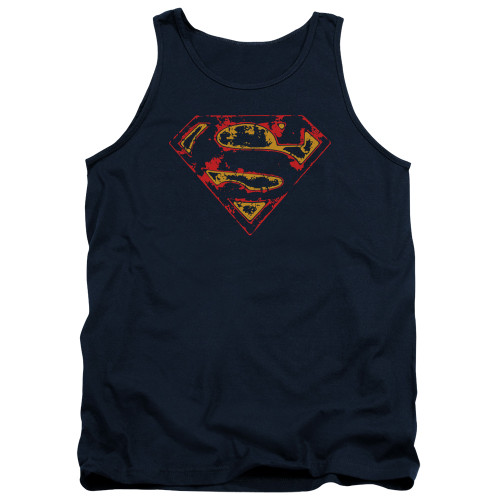 Image for Superman Tank Top - Super Distressed