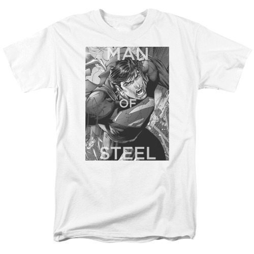 Image for Superman T-Shirt - Flight of Steel on White