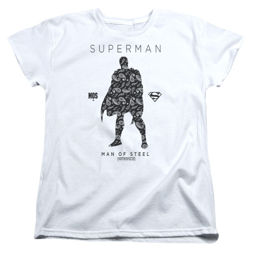 Image for Superman Woman's T-Shirt - Paisley Silhouette