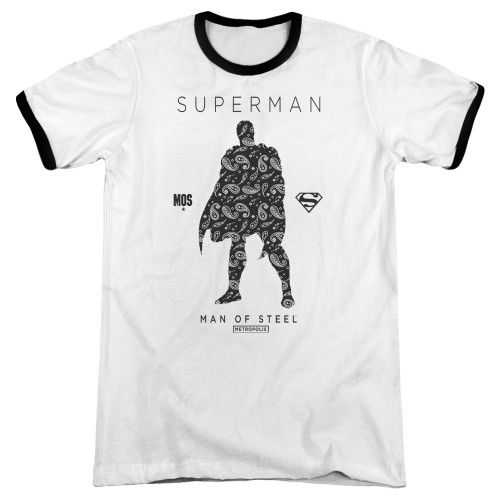 Image for Superman Ringer - Paisley Silhouette