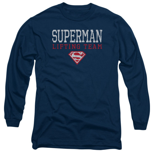 Image for Superman Long Sleeve T-Shirt - Lifting Team