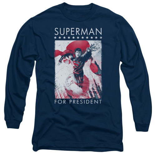 Image for Superman Long Sleeve T-Shirt - Superman For President