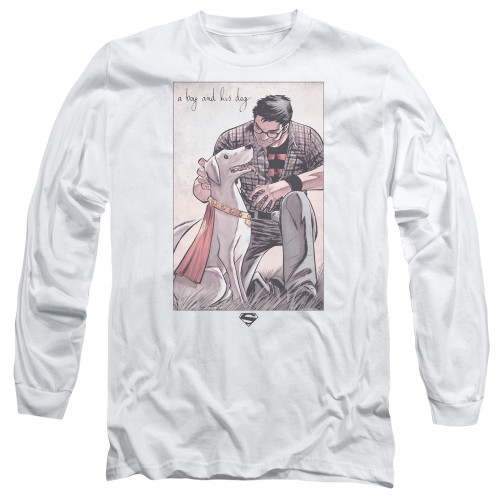 Image for Superman Long Sleeve T-Shirt - Mans Best Friend