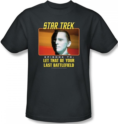 Image Closeup for Star Trek Episode T-Shirt - Episode 70 Let That Be Your Last Battlefield