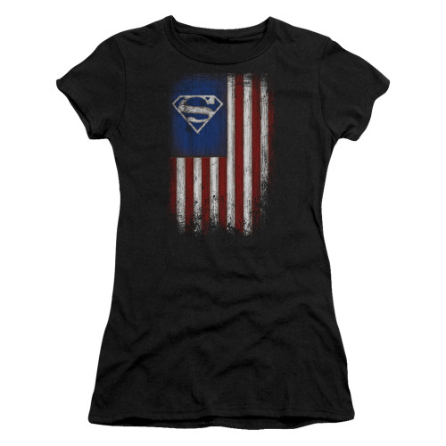 Image for Superman Girls T-Shirt - Old Glory Shield