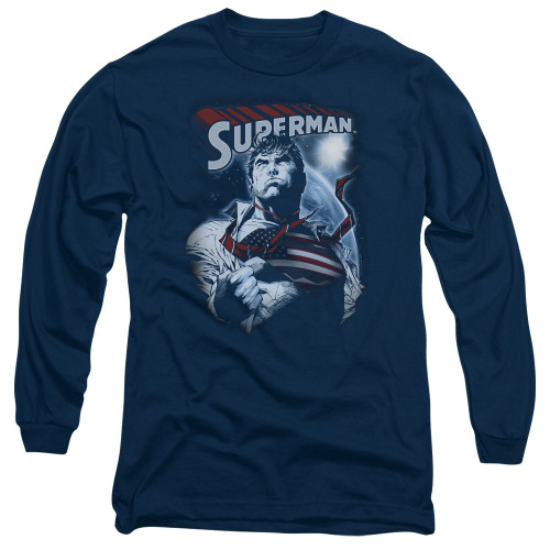 Image for Superman Long Sleeve T-Shirt - Honor and Protect