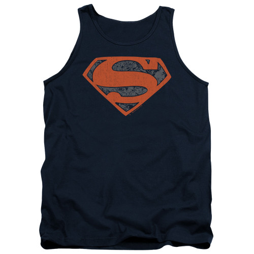Image for Superman Tank Top - Vintage Shield Collage