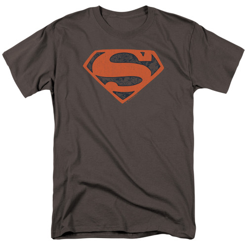 Image for Superman T-Shirt - Vintage Shield Collage on Charcoal