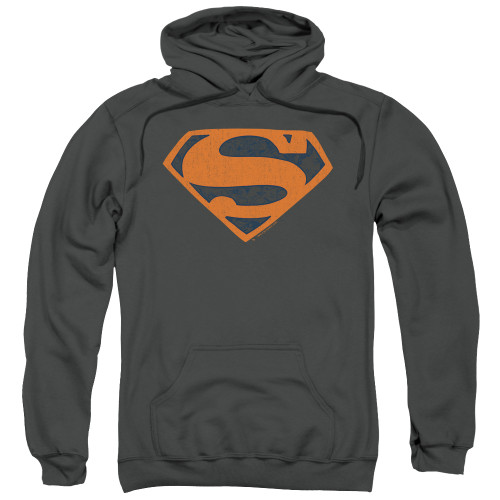 Image for Superman Hoodie - Vintage Shield Collage on Charcoal