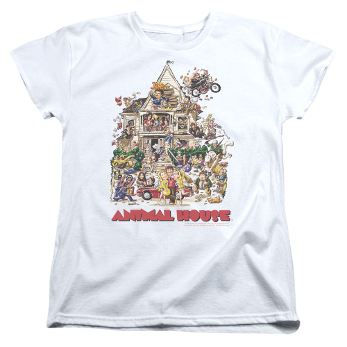 Image for Animal House Woman's T-Shirt - Poster Art
