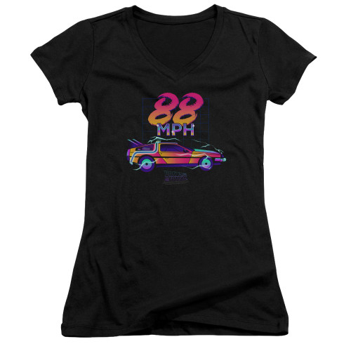 Image for Back to the Future Girls V Neck T-Shirt - 88 Mph