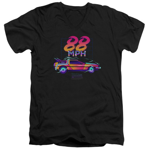 Image for Back to the Future V-Neck T-Shirt 88 Mph