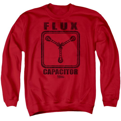 Image for Back to the Future Crewneck - Flux Capacitor on Red