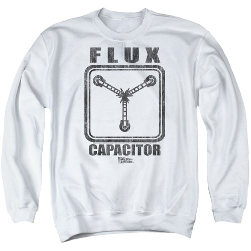 Image for Back to the Future Crewneck - Flux Capacitor on White