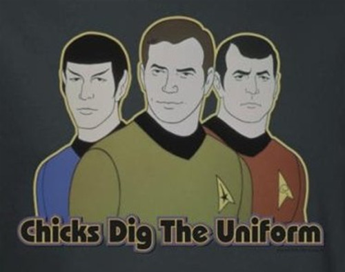 Star Trek T-Shirt - Chicks Dig the Uniform